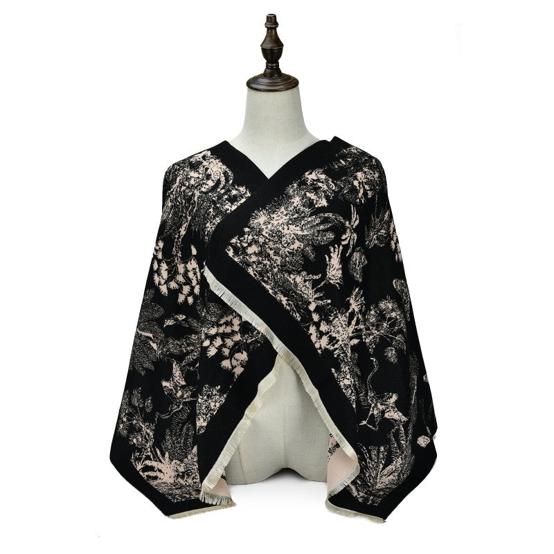 Botanical Cashmere Elegance Shawl for women