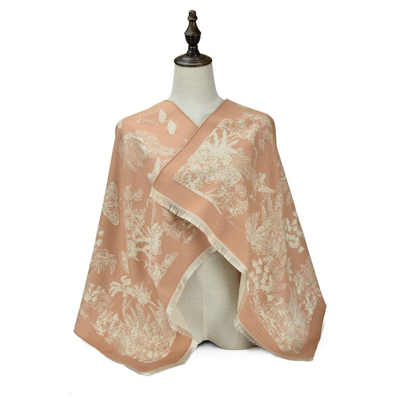 Botanical Cashmere Elegance Shawl for women