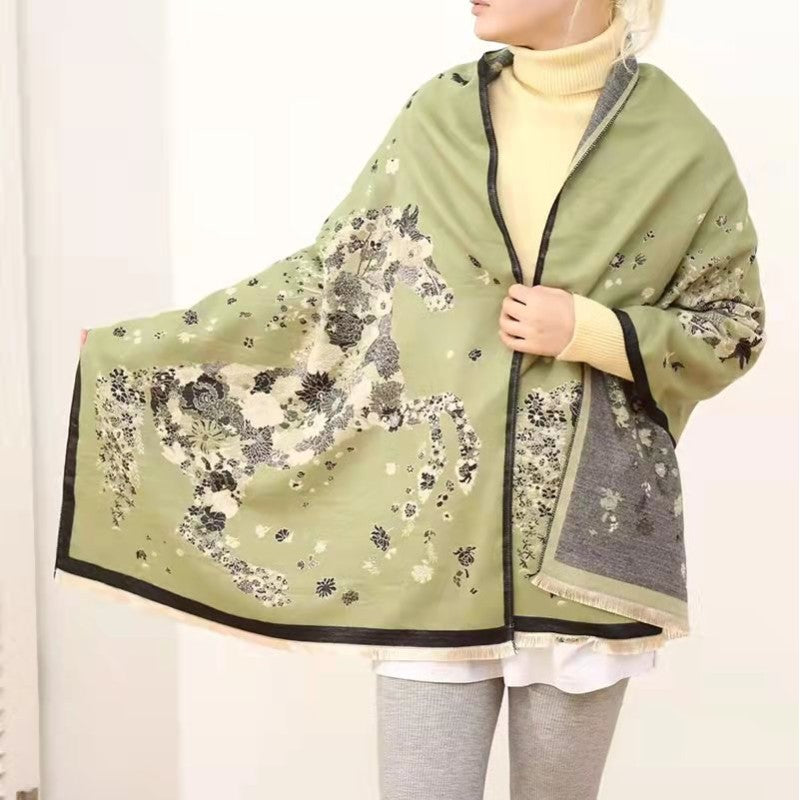 Galloping Grace Cashmere women Shawl