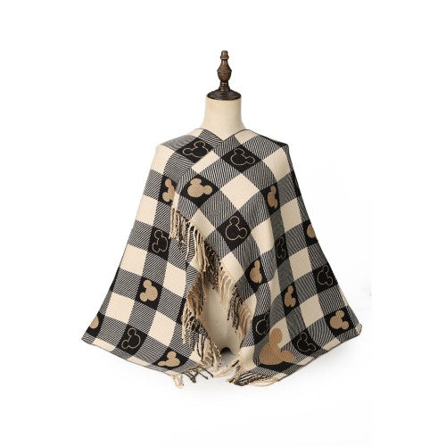 Playful Checked Cashmere women Scarf