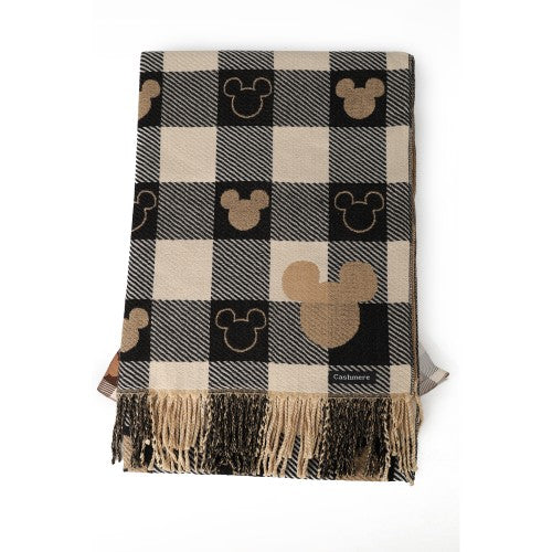 Playful Checked Cashmere women Scarf