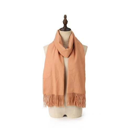 SF1609-XUEYA Solid Color Warm Cashmere Scarf