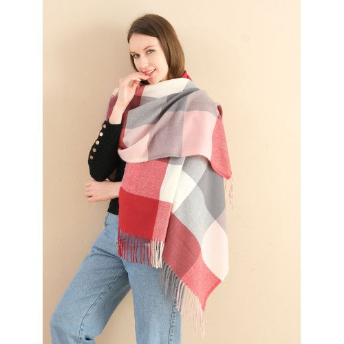 Oversize Autumn &amp; Winter Warm Checkered Scarf