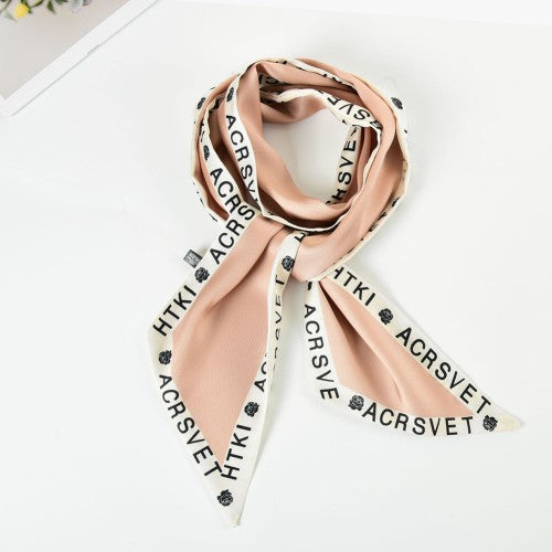 SF1275-KHAKI Attractive Fashion Style Scarf Letter Decorated