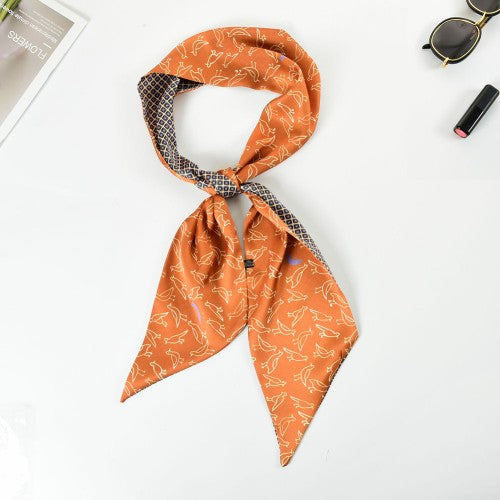 SF1280-WHEAT Attractive Fashion StyleScarf Birds Decorated