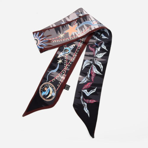 SF1353-COFFEE -Ladies Fashion New Flamingo Pattern Scarf