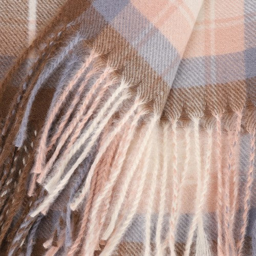 PINK Striped Warm Cashmere Scarf