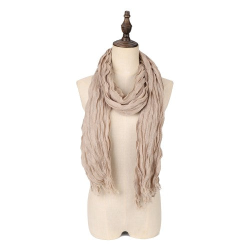 SF1622-KHAKI Luxury Pashmina Scarf