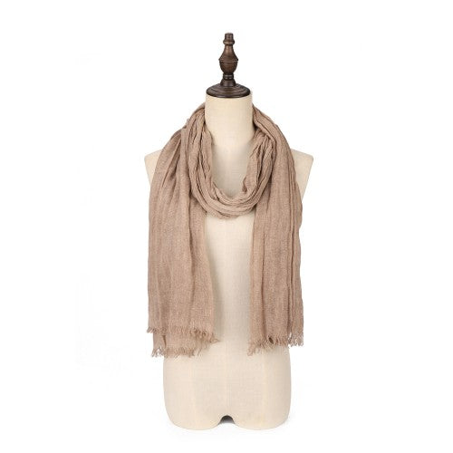 SF1624-KHAKI Luxury Pashmina Scarf