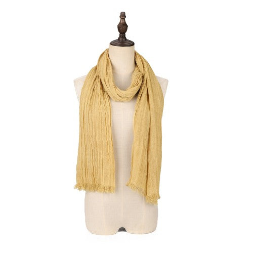 SF1624-YELLOW Luxury Pashmina Scarf