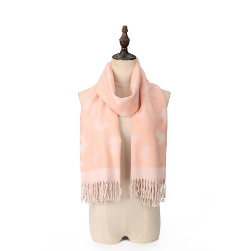 SF1705 PINK- Women's Fashion Winter Scarf