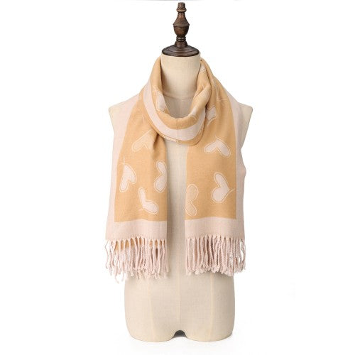 SF1705 YELLOW - Women's Fashion Winter Scarf