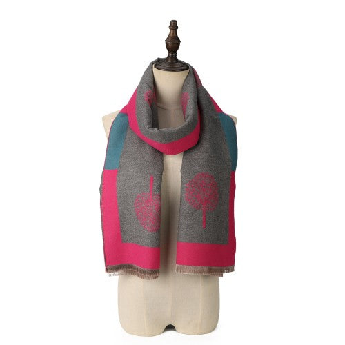 SF1800 FUSHIA - Women's Fashion Winter Scarf