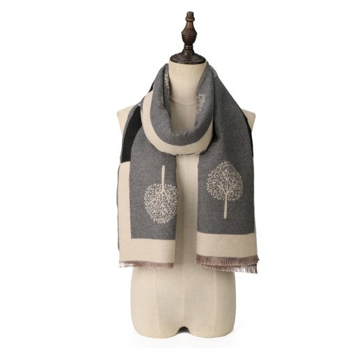 SF1800 GREY - Women's Fashion Winter Scarf