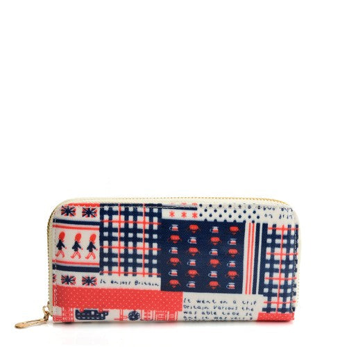 Long Wallet With Printed Decoration